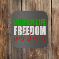 Women Life Freedom Zan Zendegi Azadi Persian Iranian Women Coaster