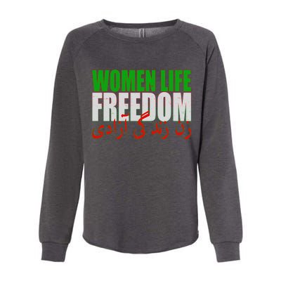 Women Life Freedom Zan Zendegi Azadi Persian Iranian Women Womens California Wash Sweatshirt