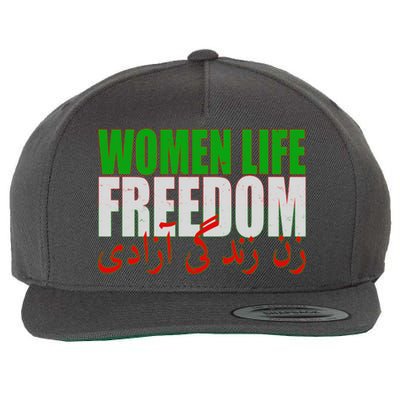 Women Life Freedom Zan Zendegi Azadi Persian Iranian Women Wool Snapback Cap