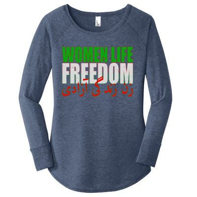 Women Life Freedom Zan Zendegi Azadi Persian Iranian Women Women's Perfect Tri Tunic Long Sleeve Shirt