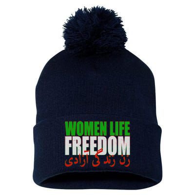 Women Life Freedom Zan Zendegi Azadi Persian Iranian Women Pom Pom 12in Knit Beanie