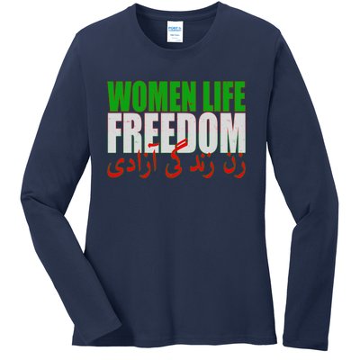 Women Life Freedom Zan Zendegi Azadi Persian Iranian Women Ladies Long Sleeve Shirt