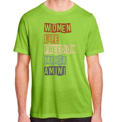 Women Life Freedom Mahsa Amini Rise With The Women Of Iran Adult ChromaSoft Performance T-Shirt