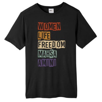 Women Life Freedom Mahsa Amini Rise With The Women Of Iran Tall Fusion ChromaSoft Performance T-Shirt