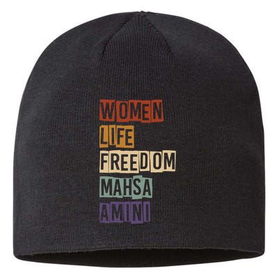 Women Life Freedom Mahsa Amini Rise With The Women Of Iran Sustainable Beanie