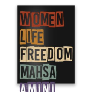 Women Life Freedom Mahsa Amini Rise With The Women Of Iran Poster