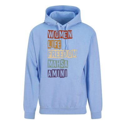 Women Life Freedom Mahsa Amini Rise With The Women Of Iran Unisex Surf Hoodie