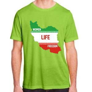 Wo Life Freedom Cute Iranian Flag Of Iran Gift Adult ChromaSoft Performance T-Shirt