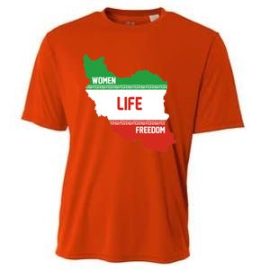 Wo Life Freedom Cute Iranian Flag Of Iran Gift Cooling Performance Crew T-Shirt