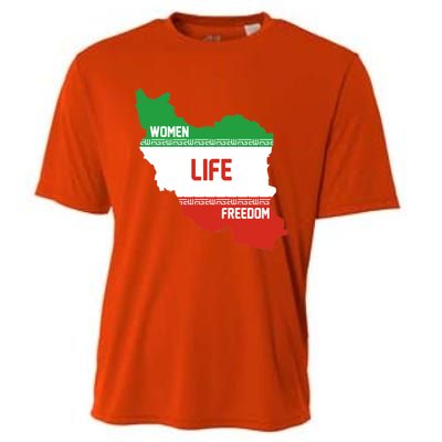 Wo Life Freedom Cute Iranian Flag Of Iran Gift Cooling Performance Crew T-Shirt