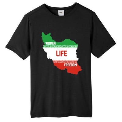 Wo Life Freedom Cute Iranian Flag Of Iran Gift Tall Fusion ChromaSoft Performance T-Shirt