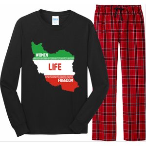 Wo Life Freedom Cute Iranian Flag Of Iran Gift Long Sleeve Pajama Set