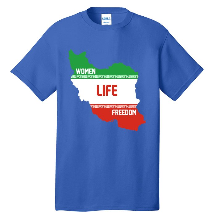 Wo Life Freedom Cute Iranian Flag Of Iran Gift Tall T-Shirt