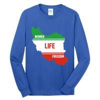 Wo Life Freedom Cute Iranian Flag Of Iran Gift Tall Long Sleeve T-Shirt