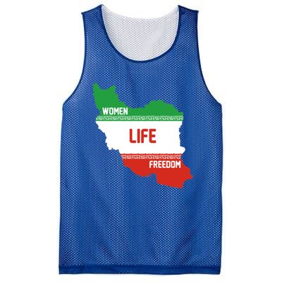 Wo Life Freedom Cute Iranian Flag Of Iran Gift Mesh Reversible Basketball Jersey Tank