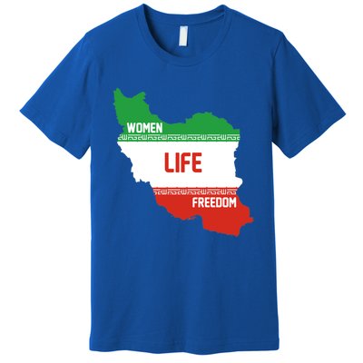 Wo Life Freedom Cute Iranian Flag Of Iran Gift Premium T-Shirt