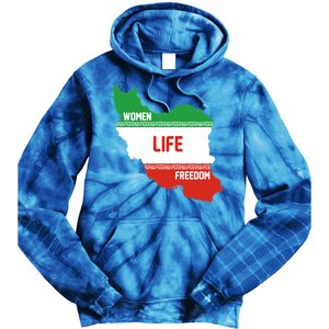 Wo Life Freedom Cute Iranian Flag Of Iran Gift Tie Dye Hoodie