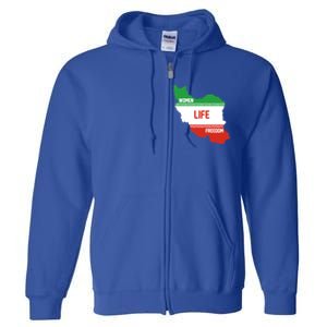 Wo Life Freedom Cute Iranian Flag Of Iran Gift Full Zip Hoodie