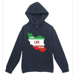 Wo Life Freedom Cute Iranian Flag Of Iran Gift Urban Pullover Hoodie