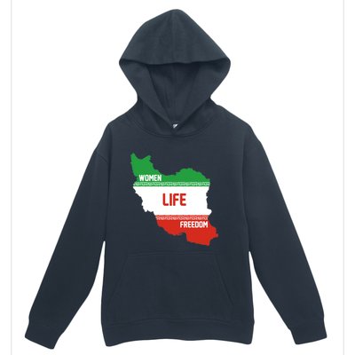 Wo Life Freedom Cute Iranian Flag Of Iran Gift Urban Pullover Hoodie