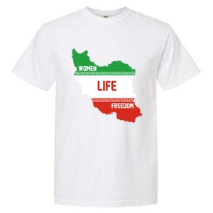 Wo Life Freedom Cute Iranian Flag Of Iran Gift Garment-Dyed Heavyweight T-Shirt