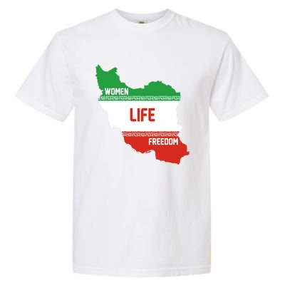 Wo Life Freedom Cute Iranian Flag Of Iran Gift Garment-Dyed Heavyweight T-Shirt