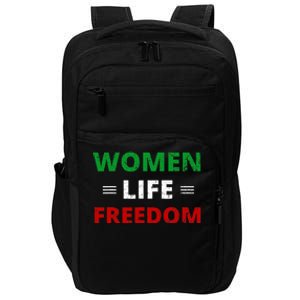 Women Life Freedom Shirt Zan Zendegi Azadi Iran Impact Tech Backpack