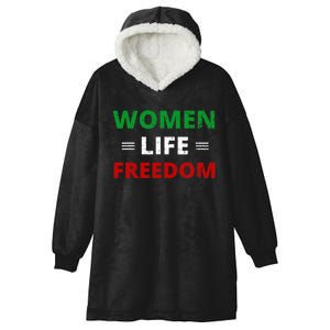 Women Life Freedom Shirt Zan Zendegi Azadi Iran Hooded Wearable Blanket