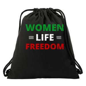 Women Life Freedom Shirt Zan Zendegi Azadi Iran Drawstring Bag