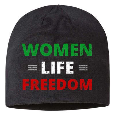 Women Life Freedom Shirt Zan Zendegi Azadi Iran Sustainable Beanie