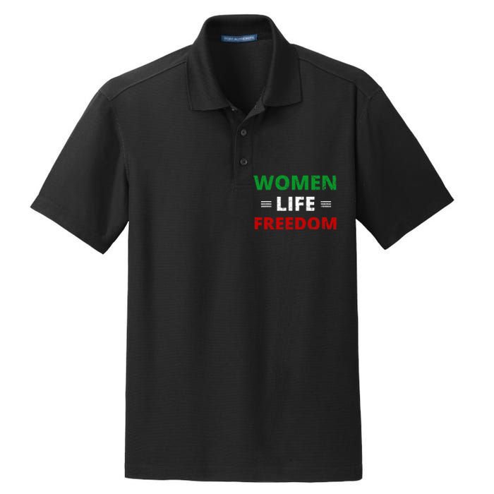 Women Life Freedom Shirt Zan Zendegi Azadi Iran Dry Zone Grid Polo