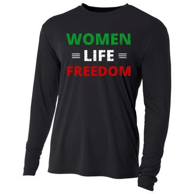 Women Life Freedom Shirt Zan Zendegi Azadi Iran Cooling Performance Long Sleeve Crew