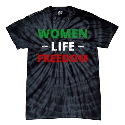 Women Life Freedom Shirt Zan Zendegi Azadi Iran Tie-Dye T-Shirt