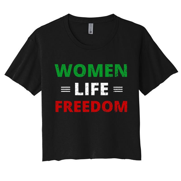 Women Life Freedom Shirt Zan Zendegi Azadi Iran Crop Top