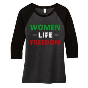 Women Life Freedom Shirt Zan Zendegi Azadi Iran Women's Tri-Blend 3/4-Sleeve Raglan Shirt