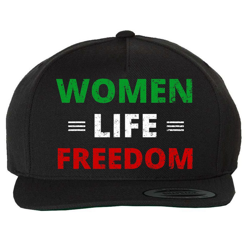 Women Life Freedom Shirt Zan Zendegi Azadi Iran Wool Snapback Cap