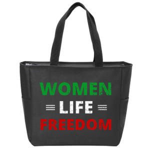 Women Life Freedom Shirt Zan Zendegi Azadi Iran Zip Tote Bag