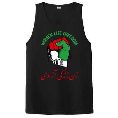 Wo Life Freedom Iran Flag Rise With Of Iran Gift PosiCharge Competitor Tank