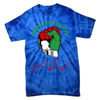 Wo Life Freedom Iran Flag Rise With Of Iran Gift Tie-Dye T-Shirt