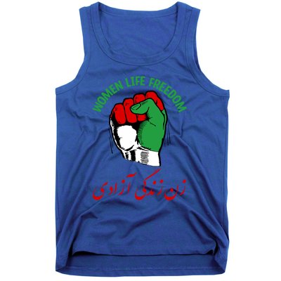 Wo Life Freedom Iran Flag Rise With Of Iran Gift Tank Top