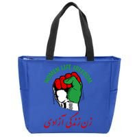 Wo Life Freedom Iran Flag Rise With Of Iran Gift Zip Tote Bag