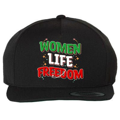 Wo Life Freedom Iranian Flag Of Iran Gift Wool Snapback Cap