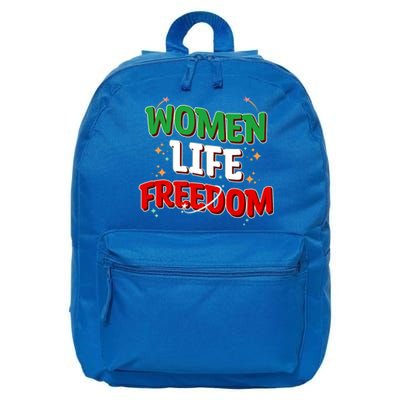 Wo Life Freedom Iranian Flag Of Iran Gift 16 in Basic Backpack