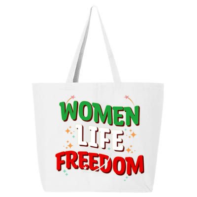 Wo Life Freedom Iranian Flag Of Iran Gift 25L Jumbo Tote