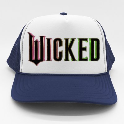 Wicked Logo Funny Witch Trucker Hat