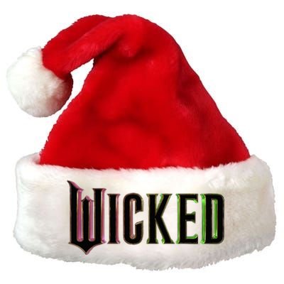 Wicked Logo Funny Witch Premium Christmas Santa Hat