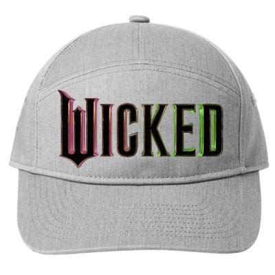 Wicked Logo Funny Witch 7-Panel Snapback Hat