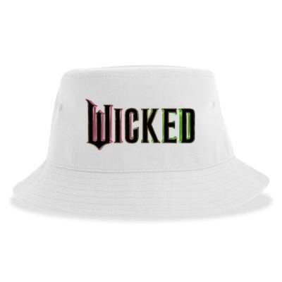 Wicked Logo Funny Witch Sustainable Bucket Hat