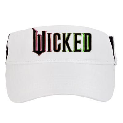 Wicked Logo Funny Witch Adult Drive Performance Visor