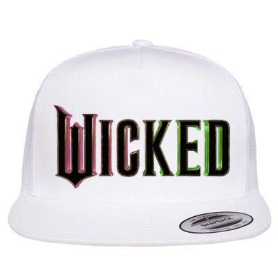 Wicked Logo Funny Witch Flat Bill Trucker Hat